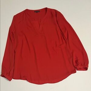 Adrianna Papell Vibrant Red Blouse
